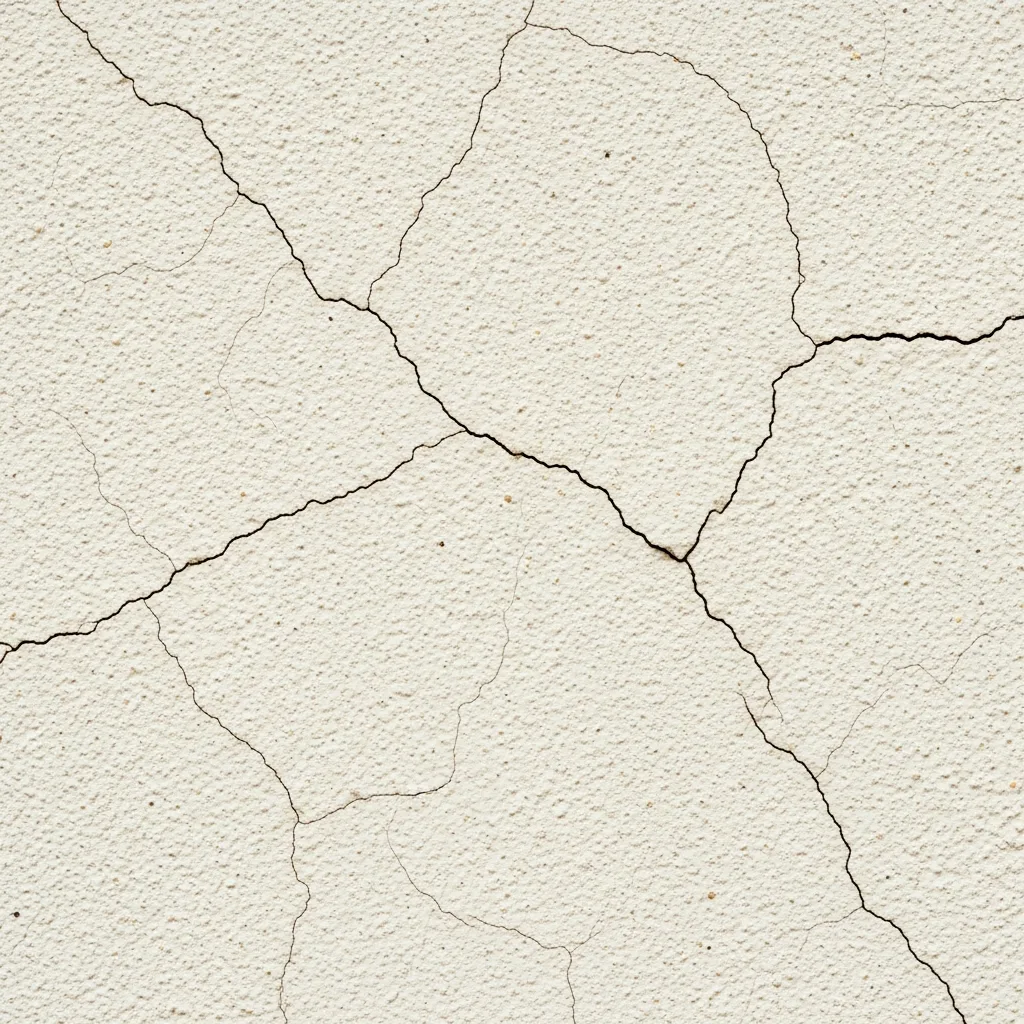 Cracked and deteriorating exterior render needing wall coating treatment