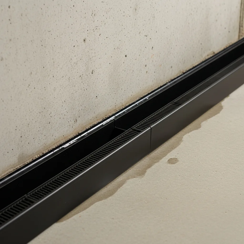Perimeter drainage channel